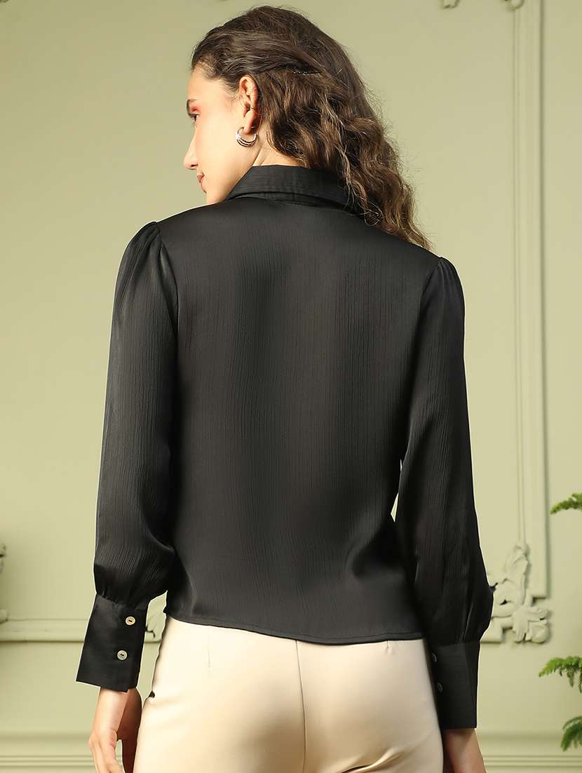 women solid long sleeve shirt - 21721732 -  Standard Image - 3
