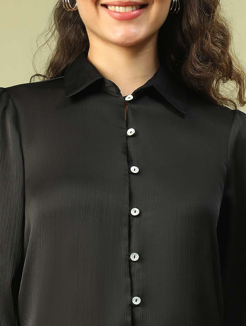 women solid long sleeve shirt - 21721732 -  Standard Image - 5