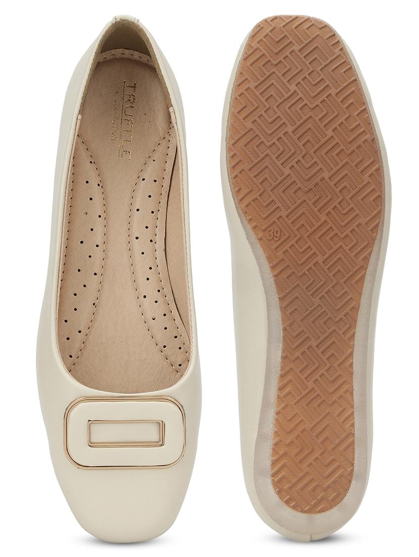women off white slip on ballerina - 21721758 - Standard Image - 5