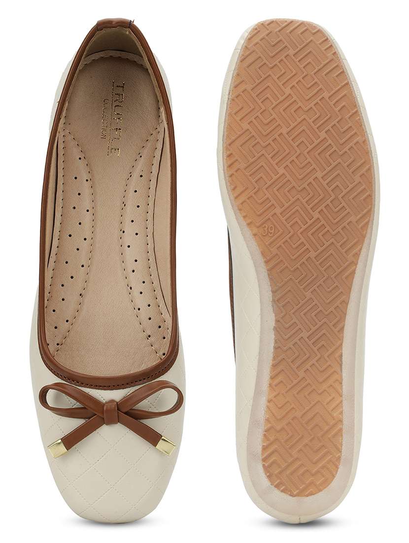 women off white slip on ballerina - 21721761 - Standard Image - 5