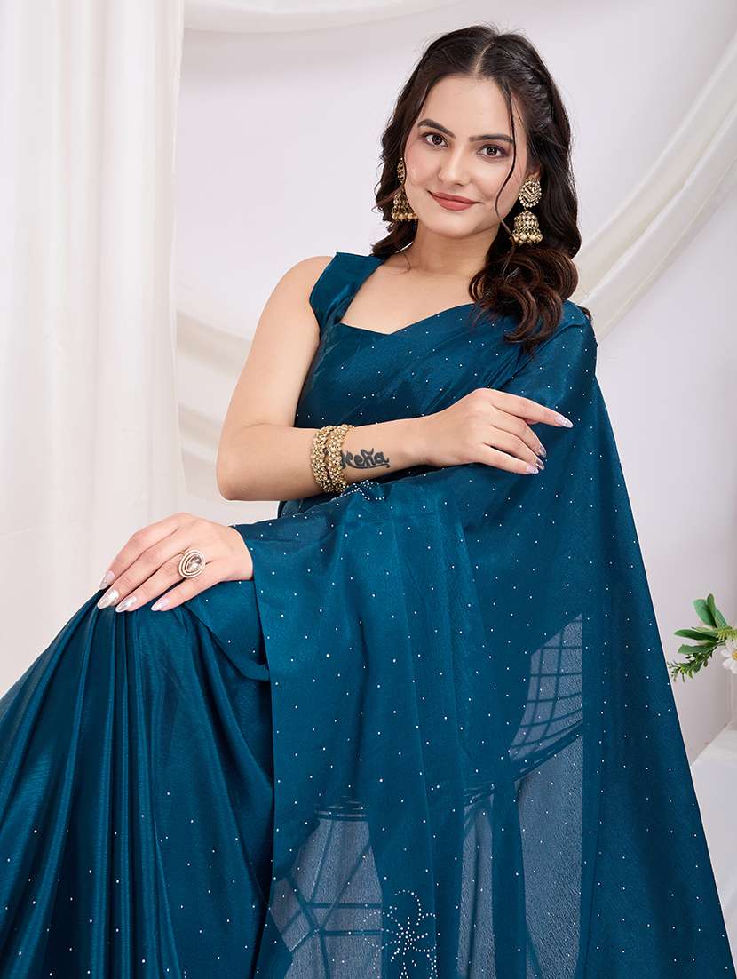 women embellished ready to wear saree with blouse - 21721797 -  Standard Image - 3