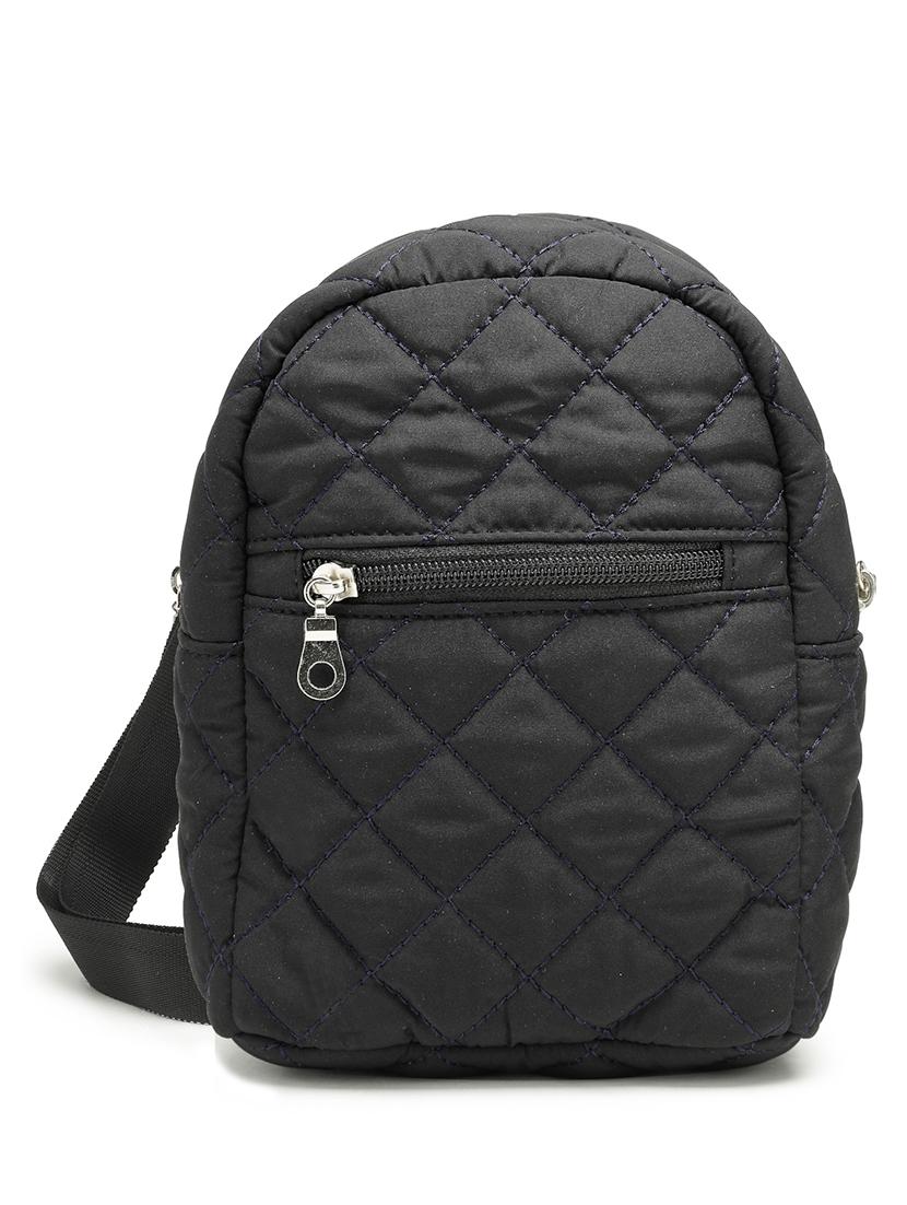 women black solid quilted sling bag - 21721926 - Standard Image - 3