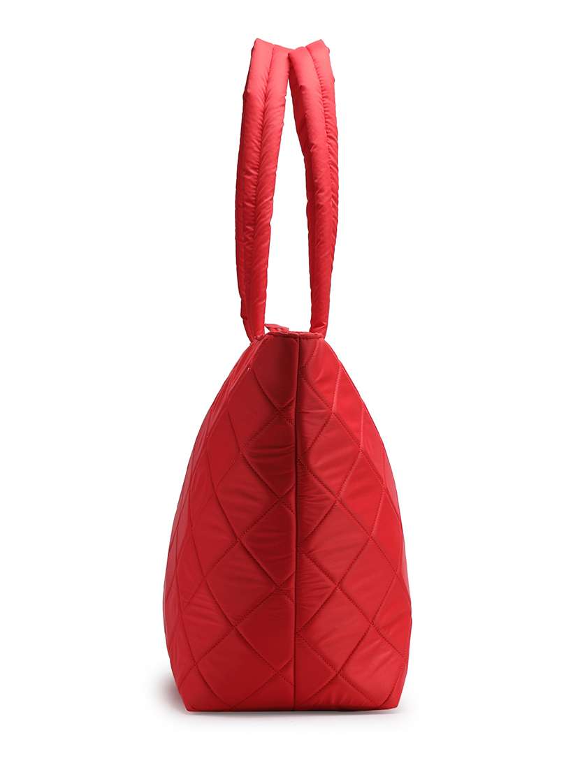 women red solid quilted handbag - 21721928 -  Standard Image - 8
