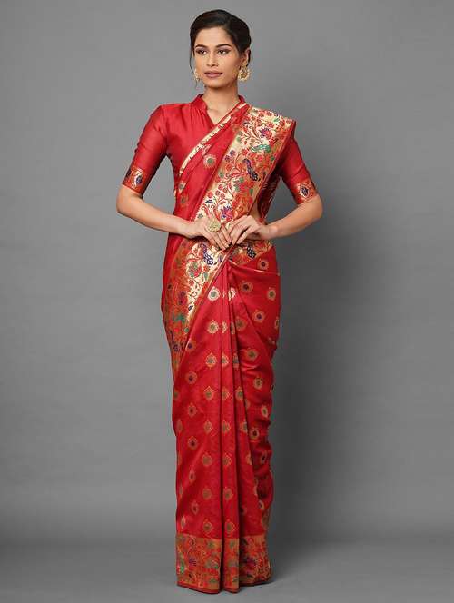 women self design banarasi saree with blouse - 21722722 -  Standard Image - 0