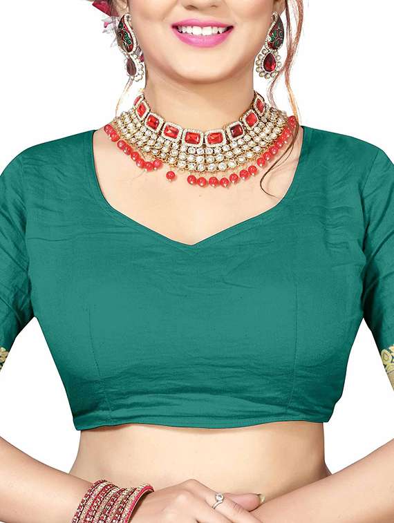 women self design banarasi saree with blouse - 21723163 -  Standard Image - 3