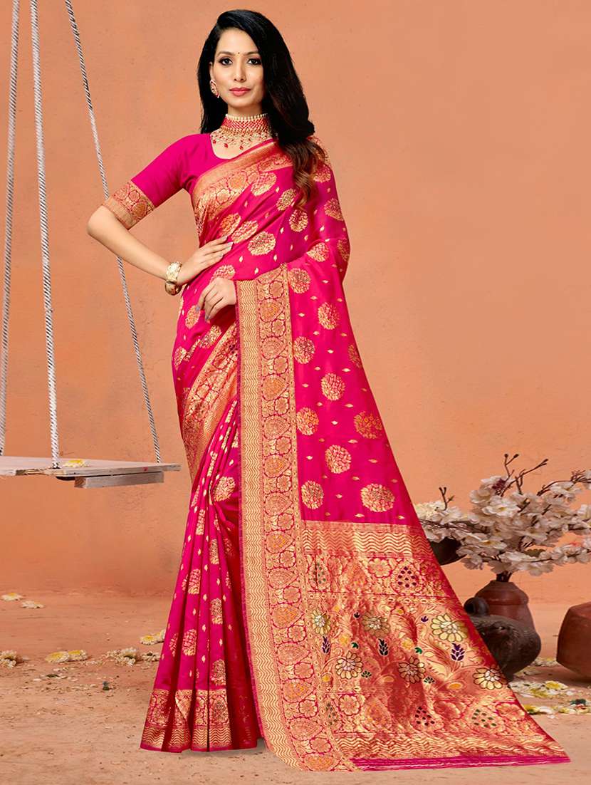 women self design paithani saree with blouse - 21723459 -  Zoom Image - 0