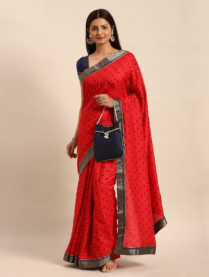 women self design bordered saree with blouse - 21723492 - Zoom Image - 0