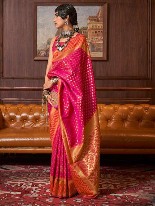 women self design banarasi saree with blouse - 21723845 -  Standard Image - 0