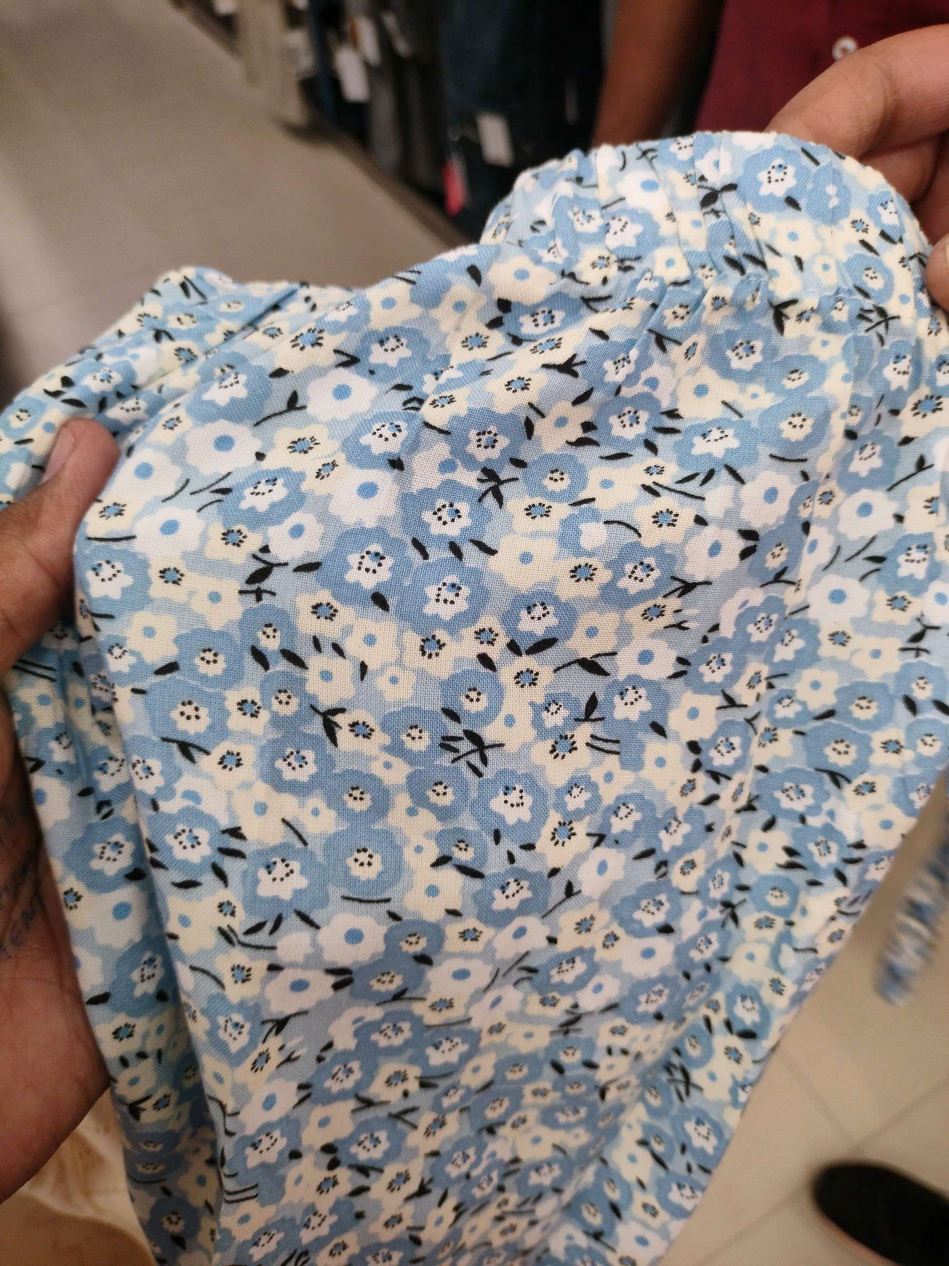 sky blue rayon shorts and threefourth - 21723992 - Zoom Image - 0