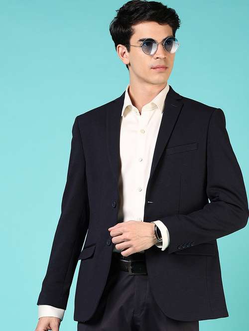 men long sleeves single breasted blazer - 21724078 - Standard Image - 0