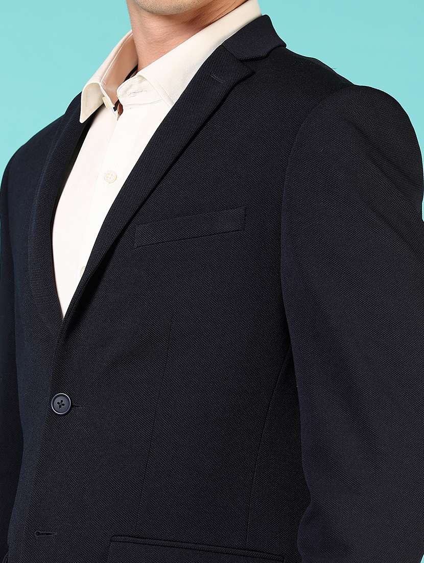 men long sleeves single breasted blazer - 21724078 - Standard Image - 3