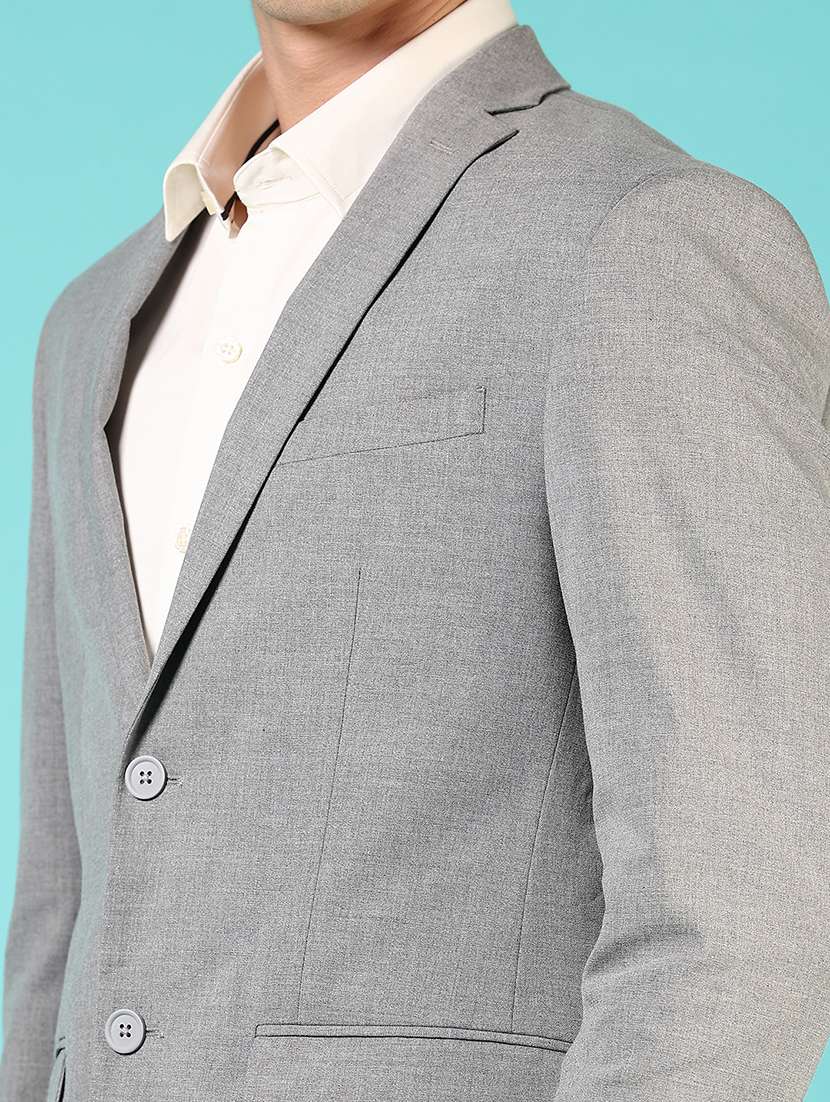 men long sleeves single breasted blazer - 21724080 - Standard Image - 3
