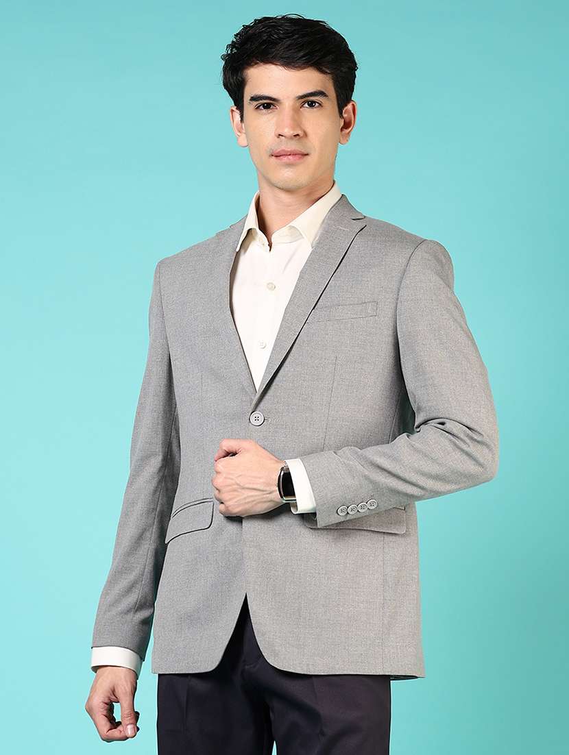 men long sleeves single breasted blazer - 21724080 - Standard Image - 5