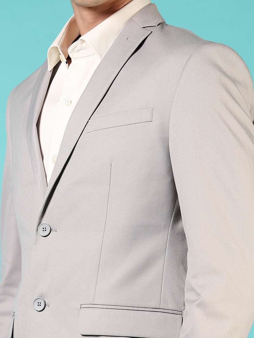 men long sleeves single breasted blazer - 21724081 - Standard Image - 3