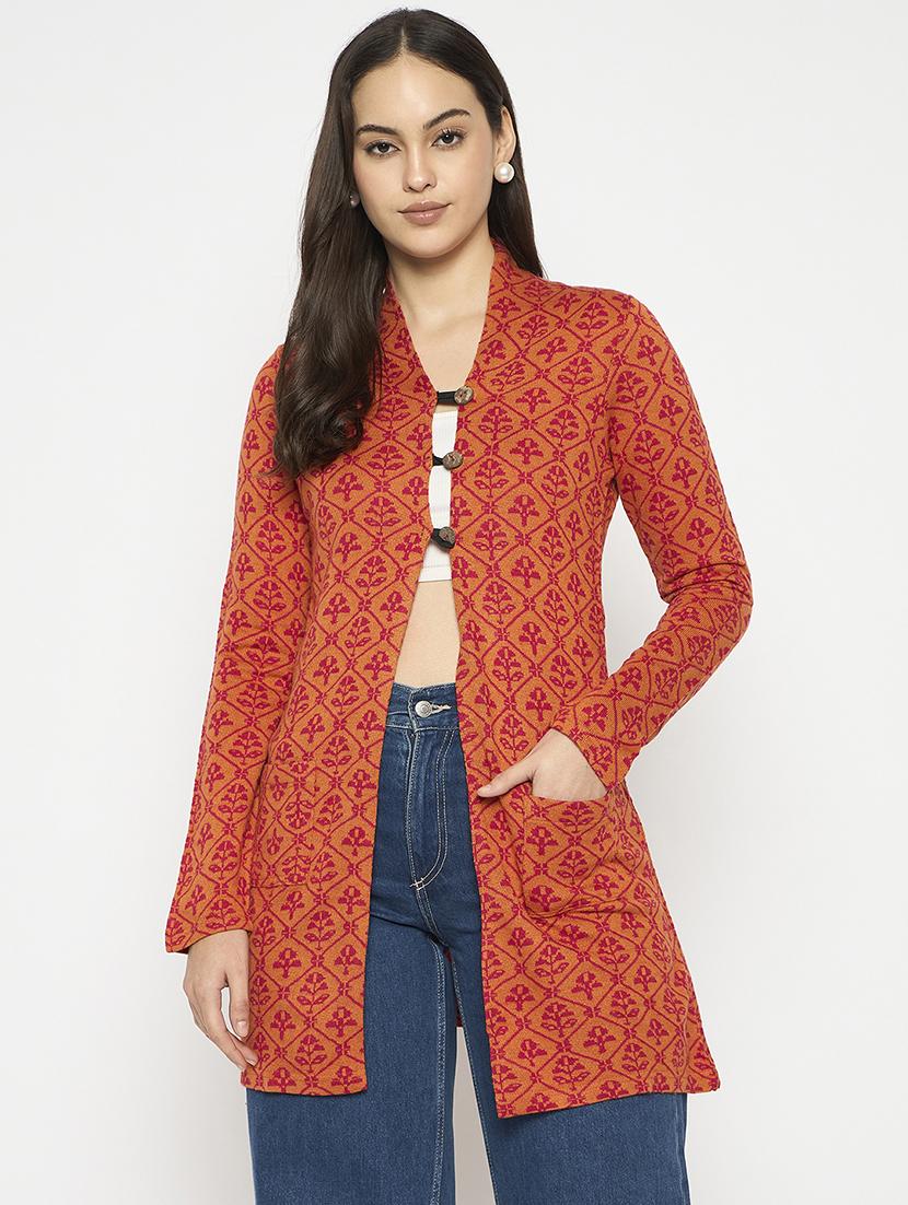 women self designed long sleeves cardigan - 21724254 - Zoom Image - 0
