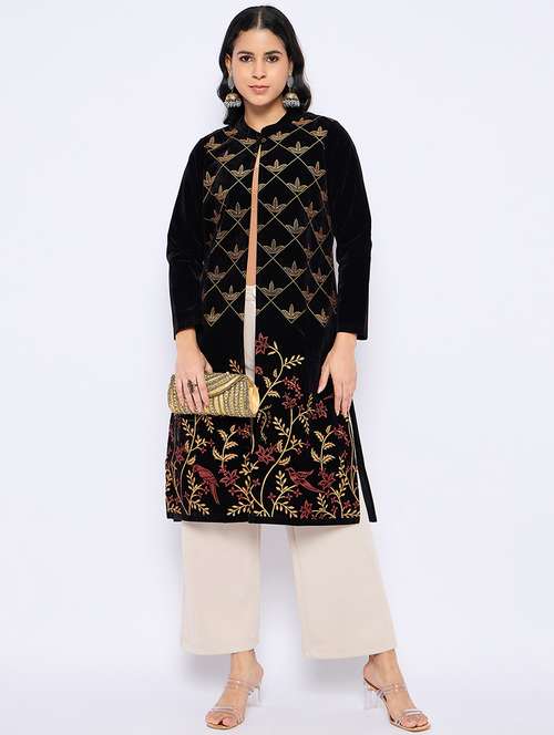 women acrylic long sleeve shrug - 21724270 -  Standard Image - 0