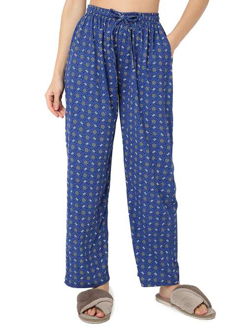 women printed high rise sleepwear pyjama - 21724342 -  Standard Image - 0