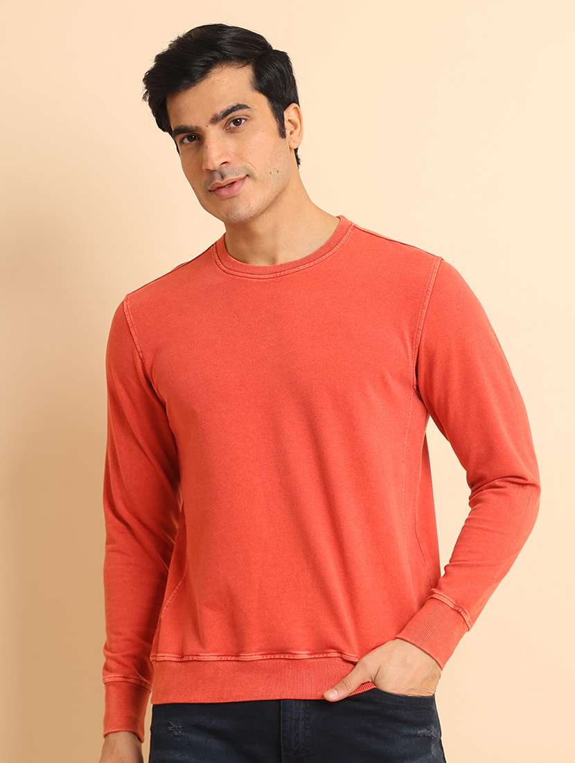 men long sleeves plain sweatshirt