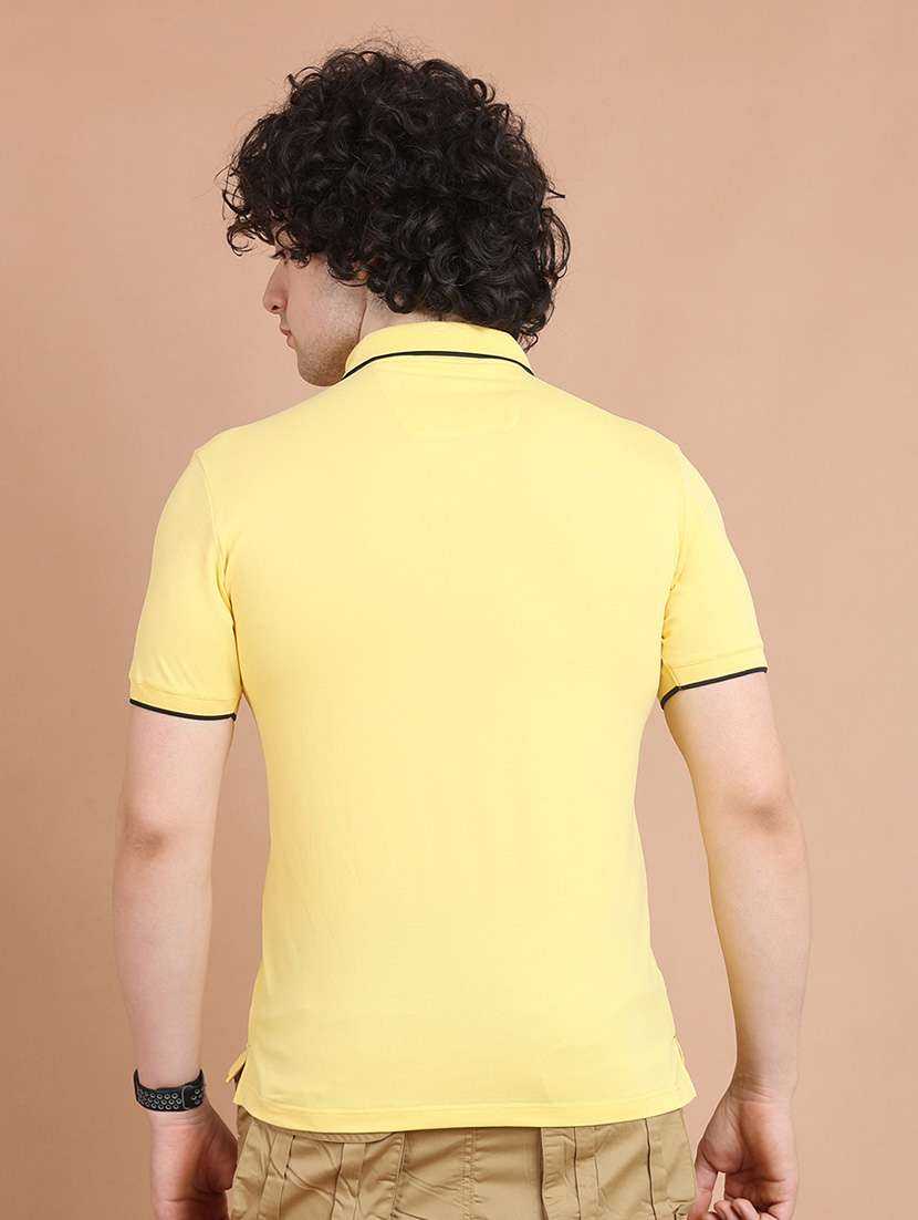 men solid short sleeve polo t-shirt - 21724467 - Standard Image - 3