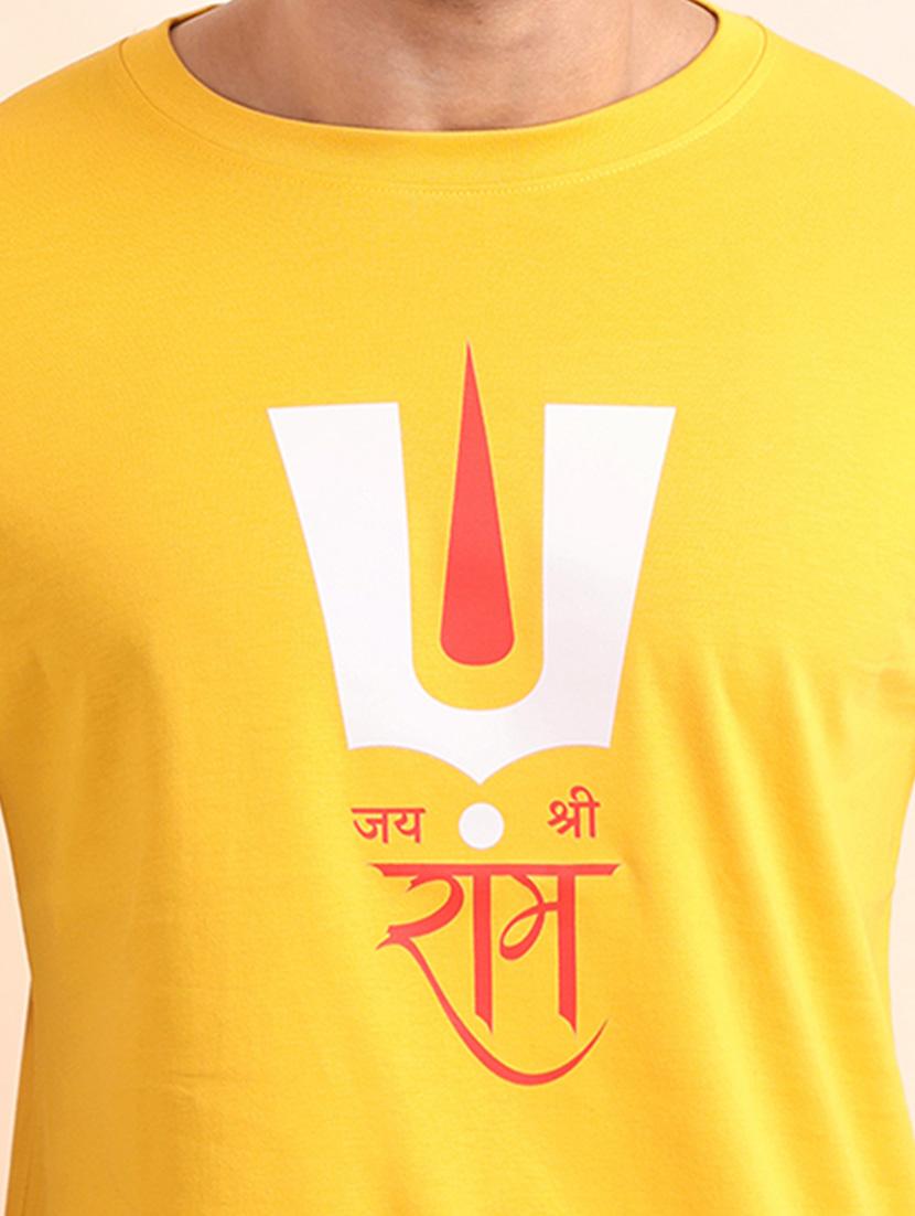 men front print short sleeve t-shirt - 21724470 - Standard Image - 3