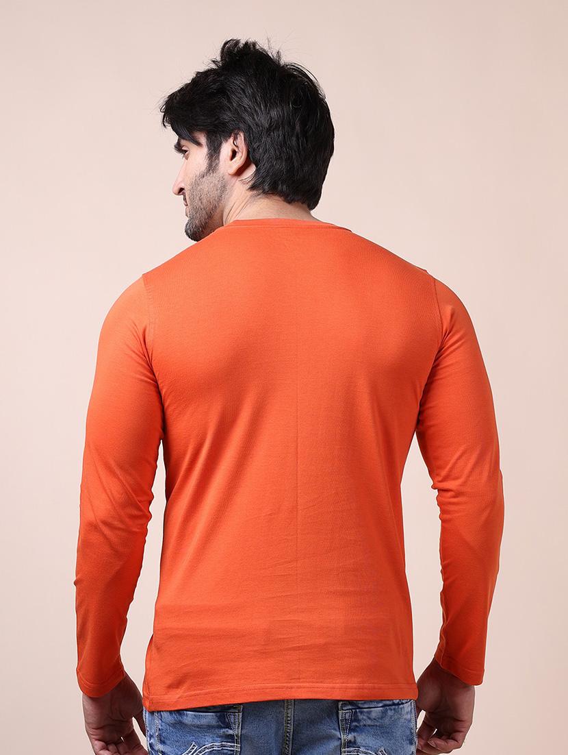 men long sleeves front print t-shirt - 21724507 - Standard Image - 3