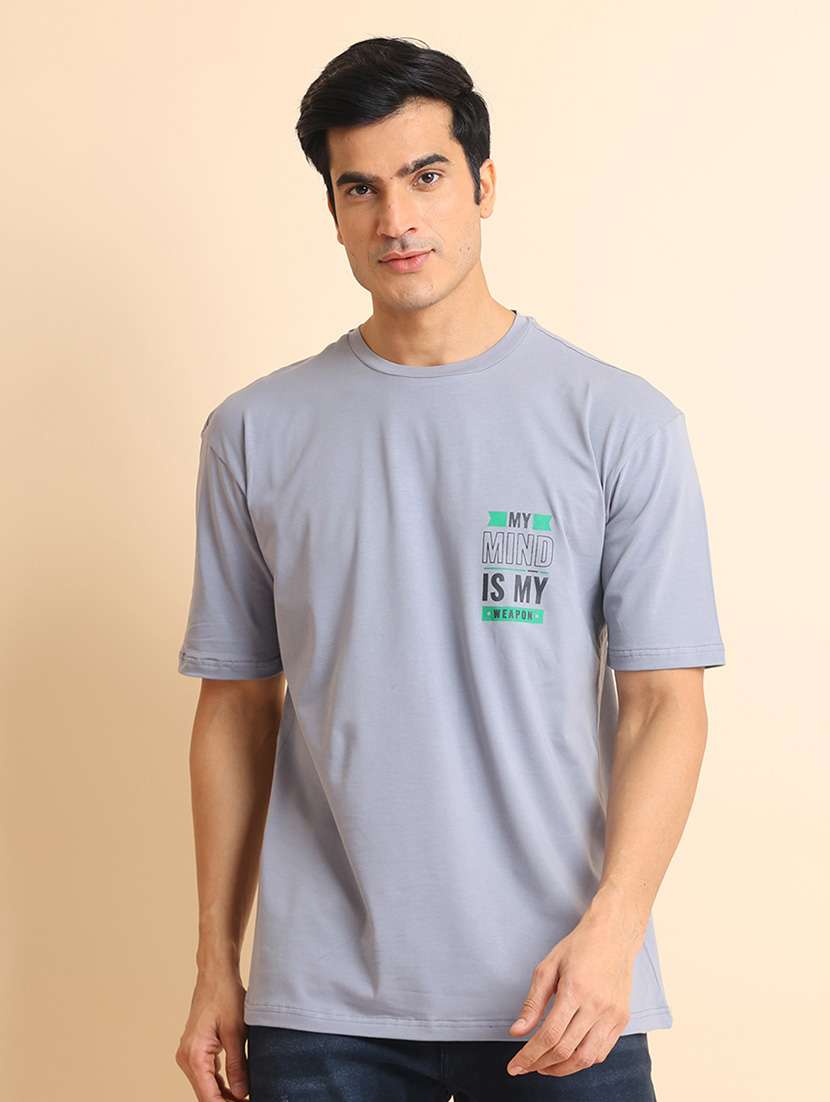 men short sleeves front & back print t-shirt - 21724532 -  Zoom Image - 0