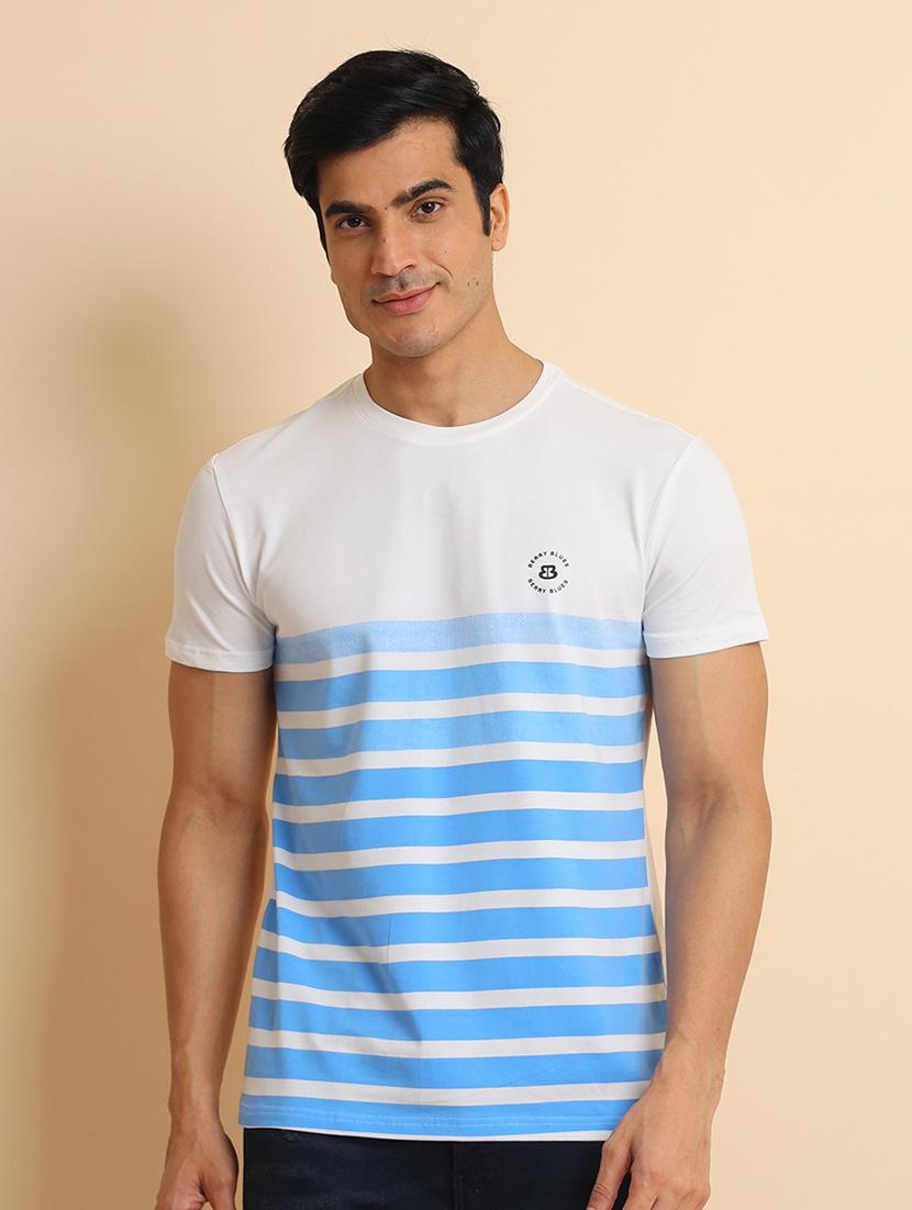 men short sleeves striped t-shirt