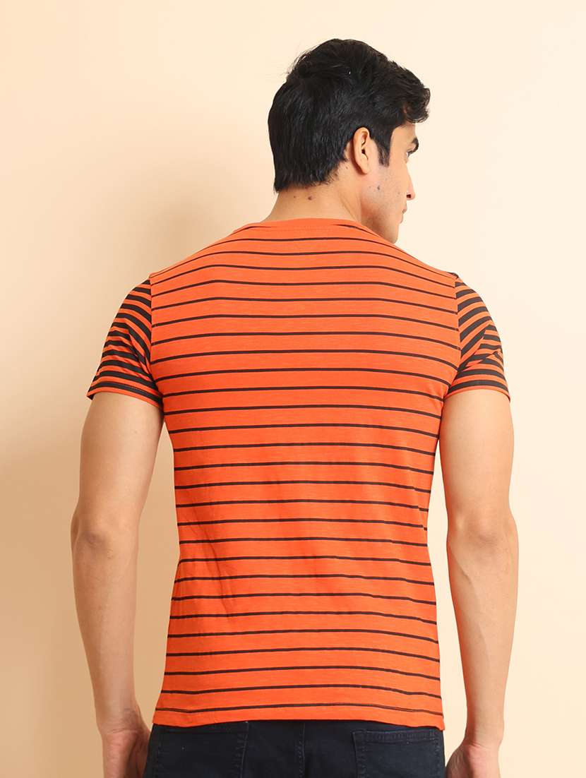 men short sleeves striped t-shirt - 21724556 -  Standard Image - 3