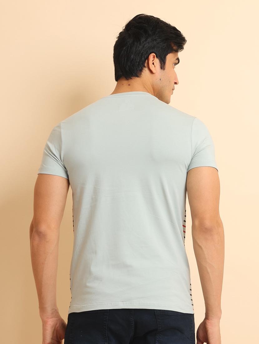 men short sleeves striped t-shirt - 21724558 - Standard Image - 3