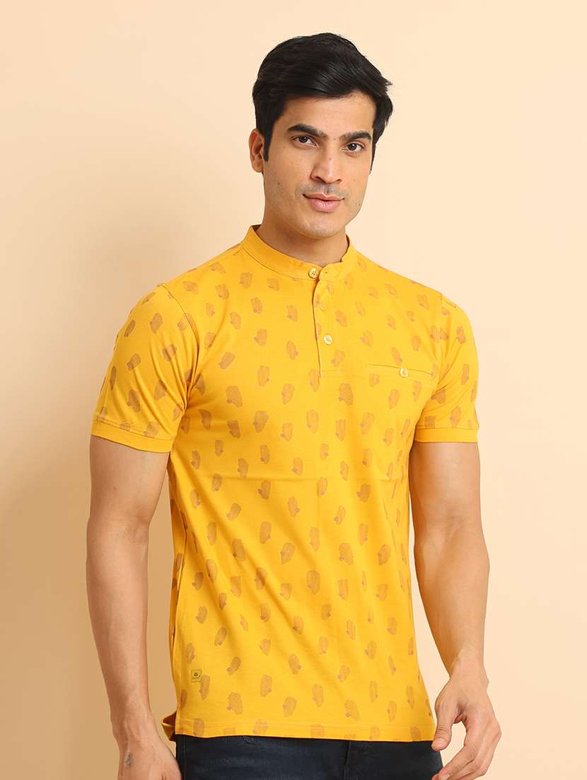 men short sleeves printed t-shirt