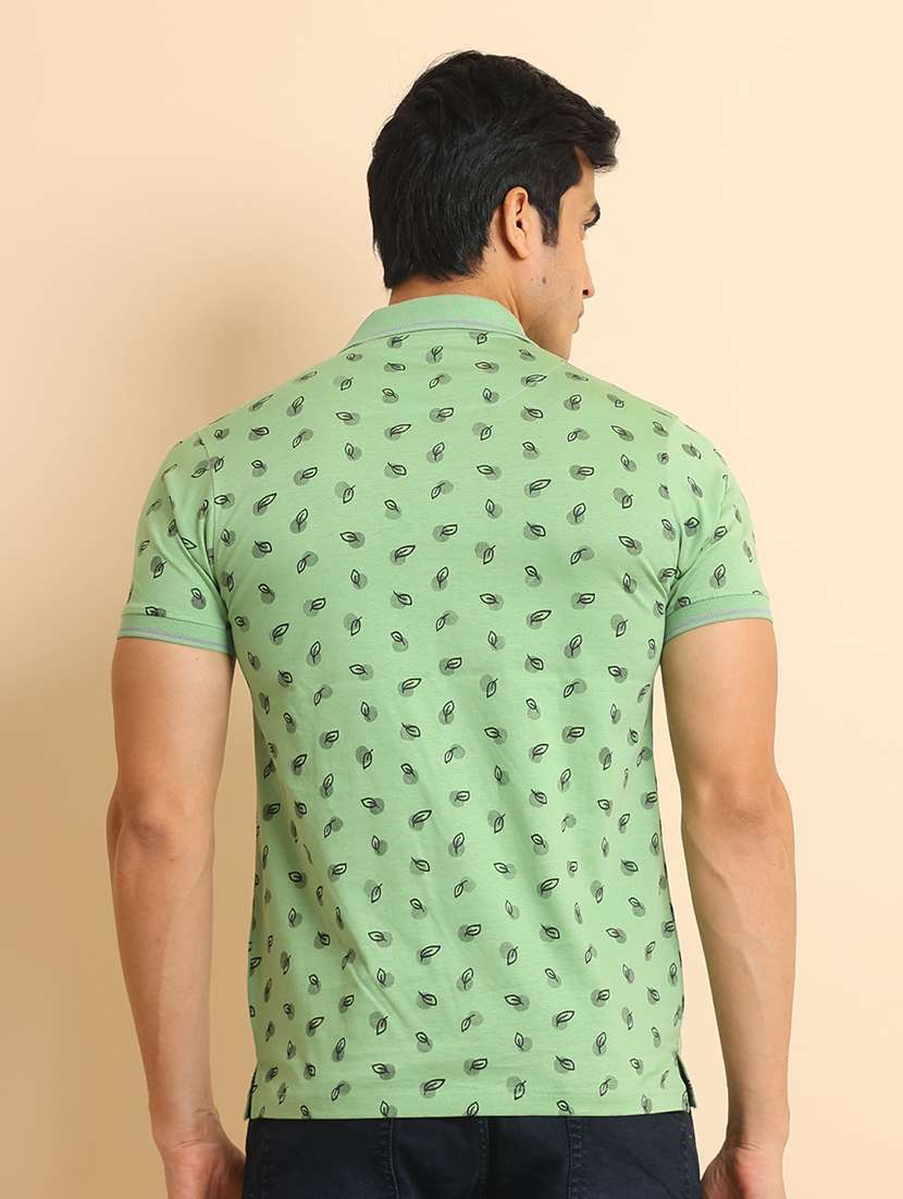 men short sleeves printed polo t-shirt - 21724569 - Standard Image - 3