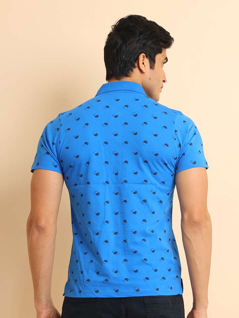 men short sleeves printed polo t-shirt - 21724579 - Standard Image - 3