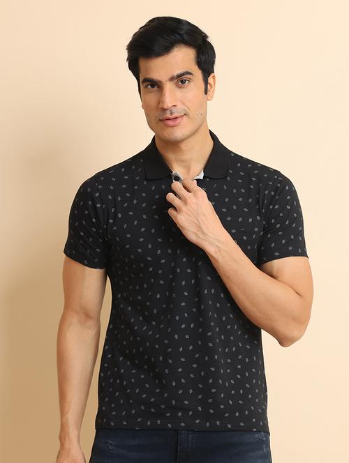 men short sleeves printed polo t-shirt - 21724585 - Standard Image - 0
