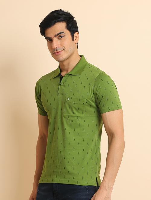 men short sleeves printed polo t-shirt - 21724588 -  Standard Image - 0