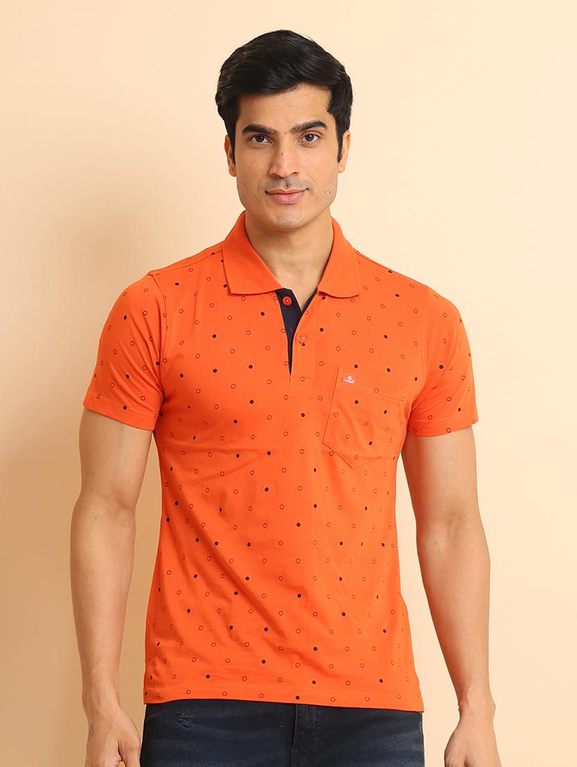 men short sleeves printed polo t-shirt - 21724590 - Zoom Image - 0