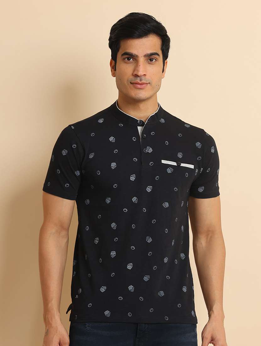 men short sleeves printed t-shirt