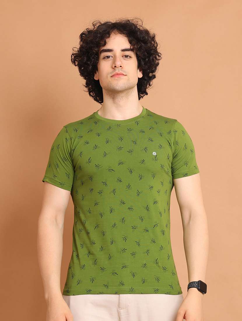 men short sleeves printed t-shirt