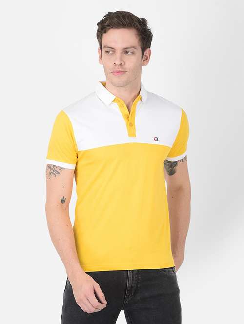 men short sleeves color block polo t-shirt - 21724678 - Standard Image - 0