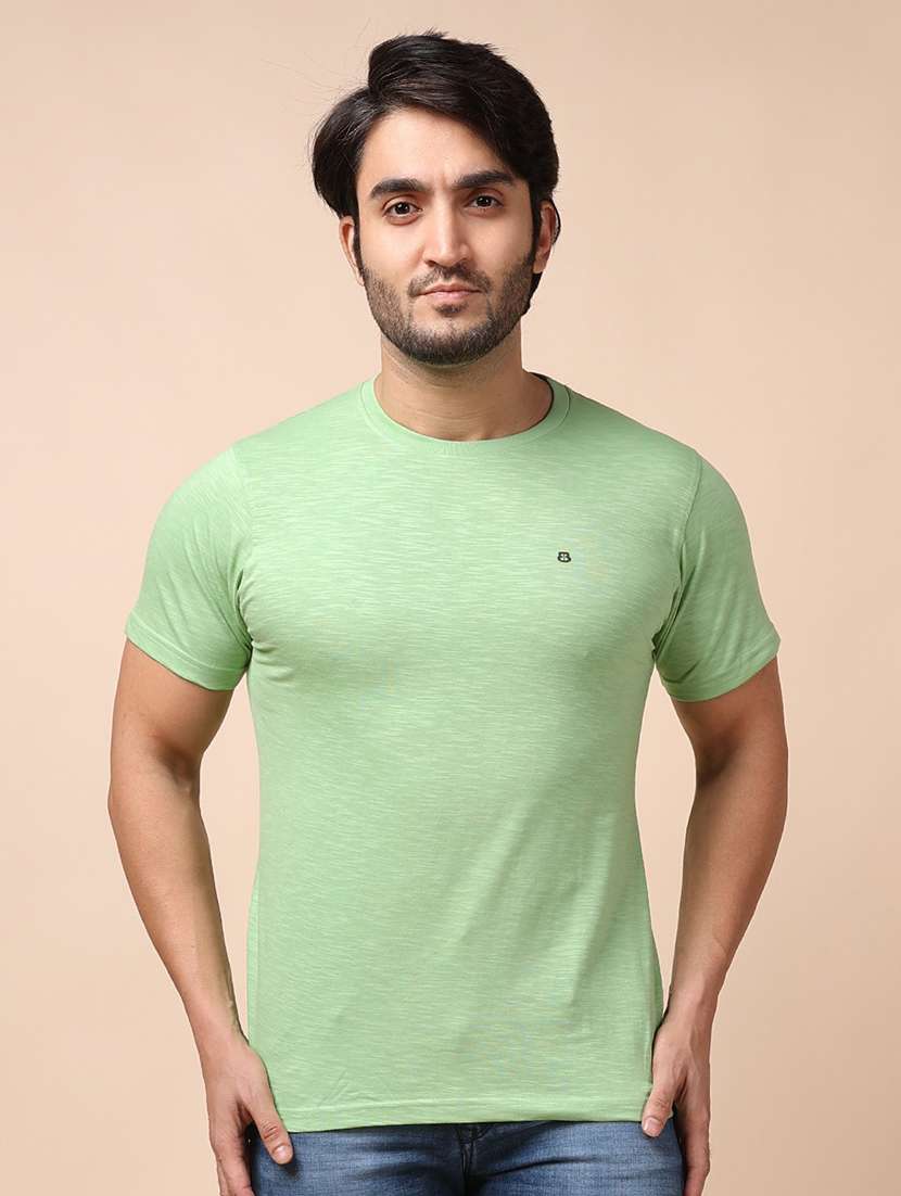 men short sleeves plain t-shirt - 21724737 -  Zoom Image - 0
