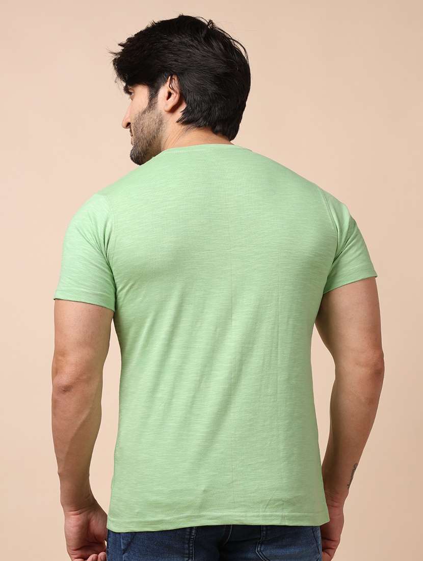 men short sleeves plain t-shirt - 21724737 - Standard Image - 3