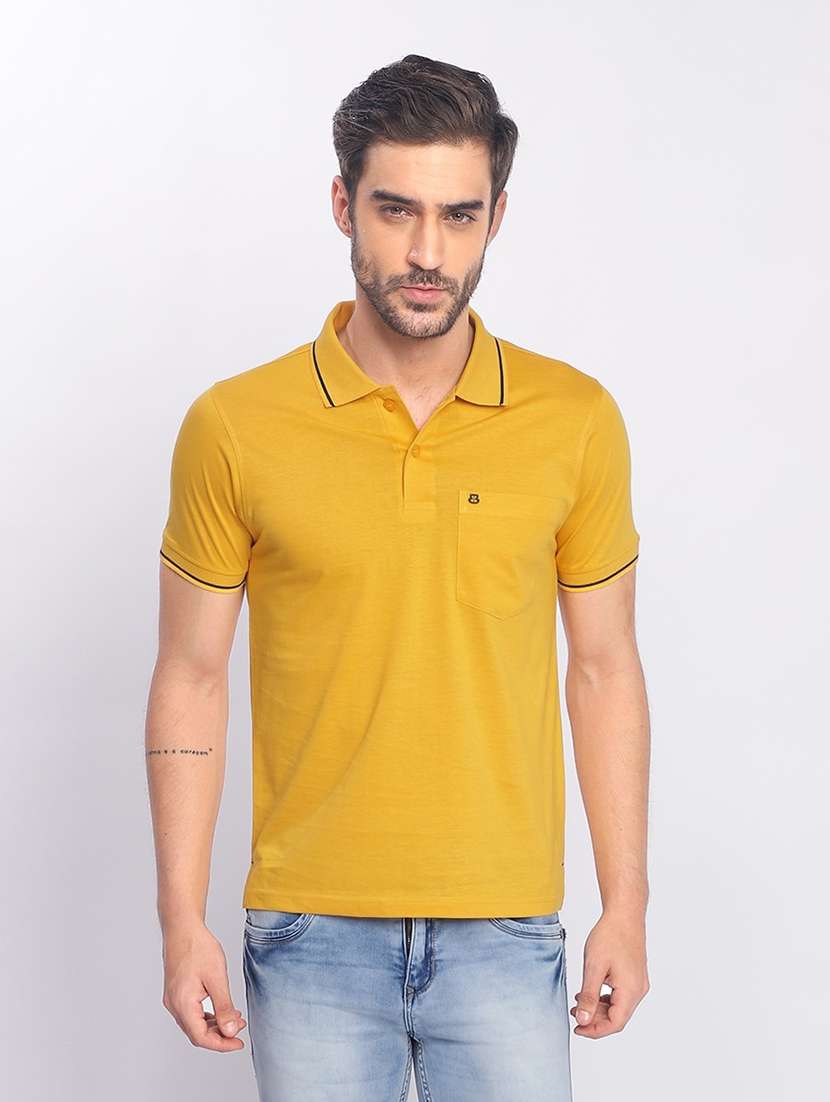 men short sleeves plain polo t-shirt