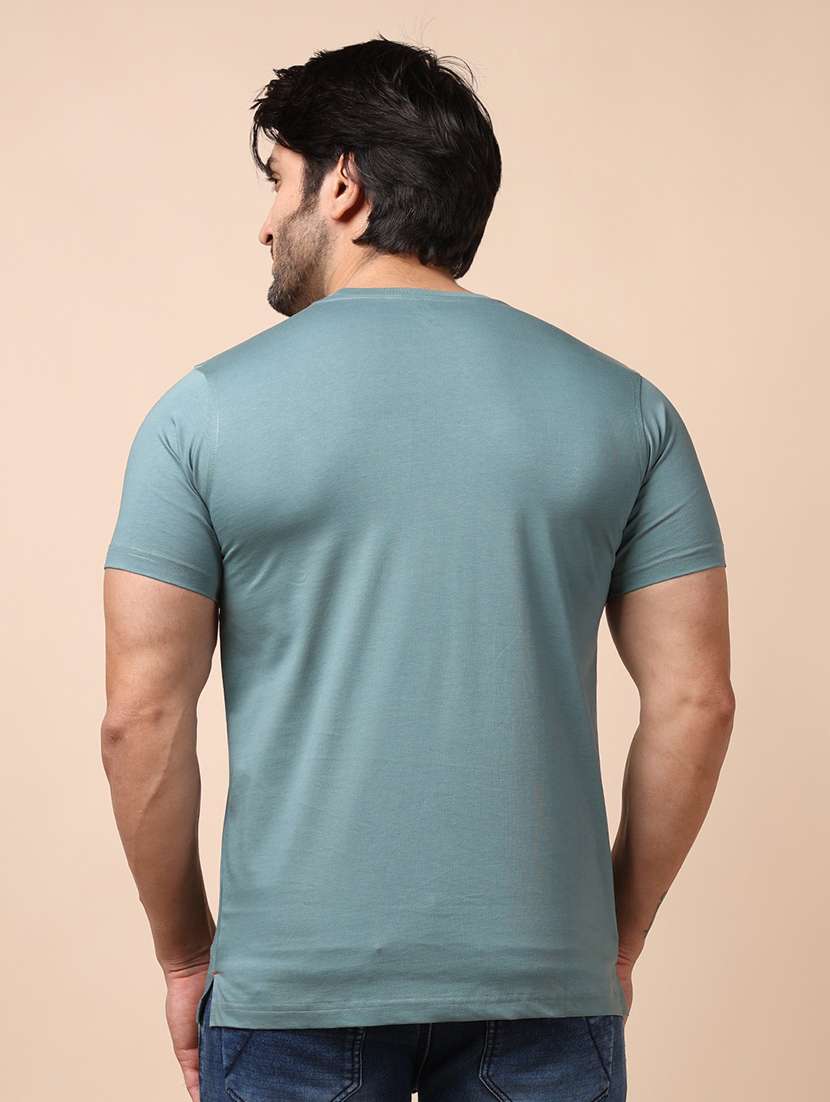 men short sleeves plain t-shirt - 21724763 - Standard Image - 3