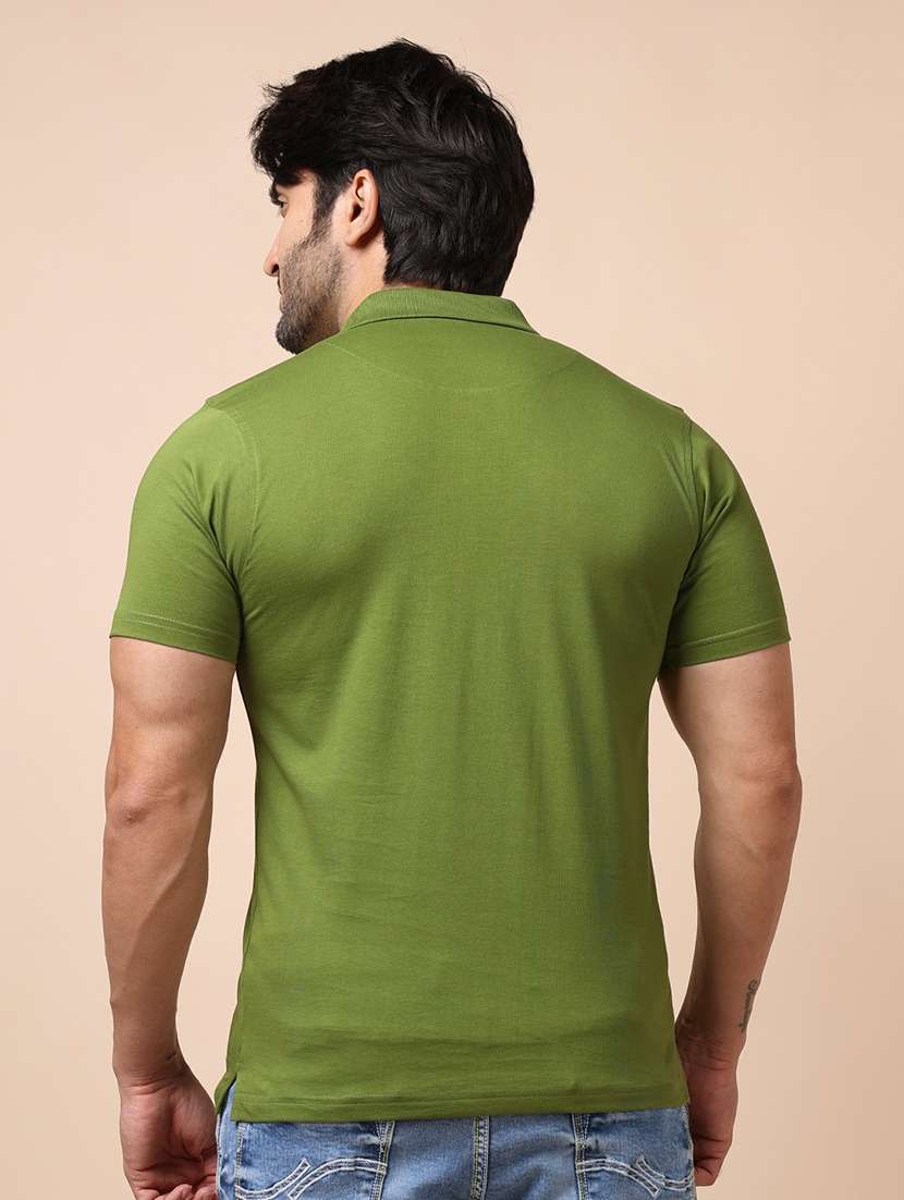 men short sleeves plain polo t-shirt - 21724791 - Standard Image - 3