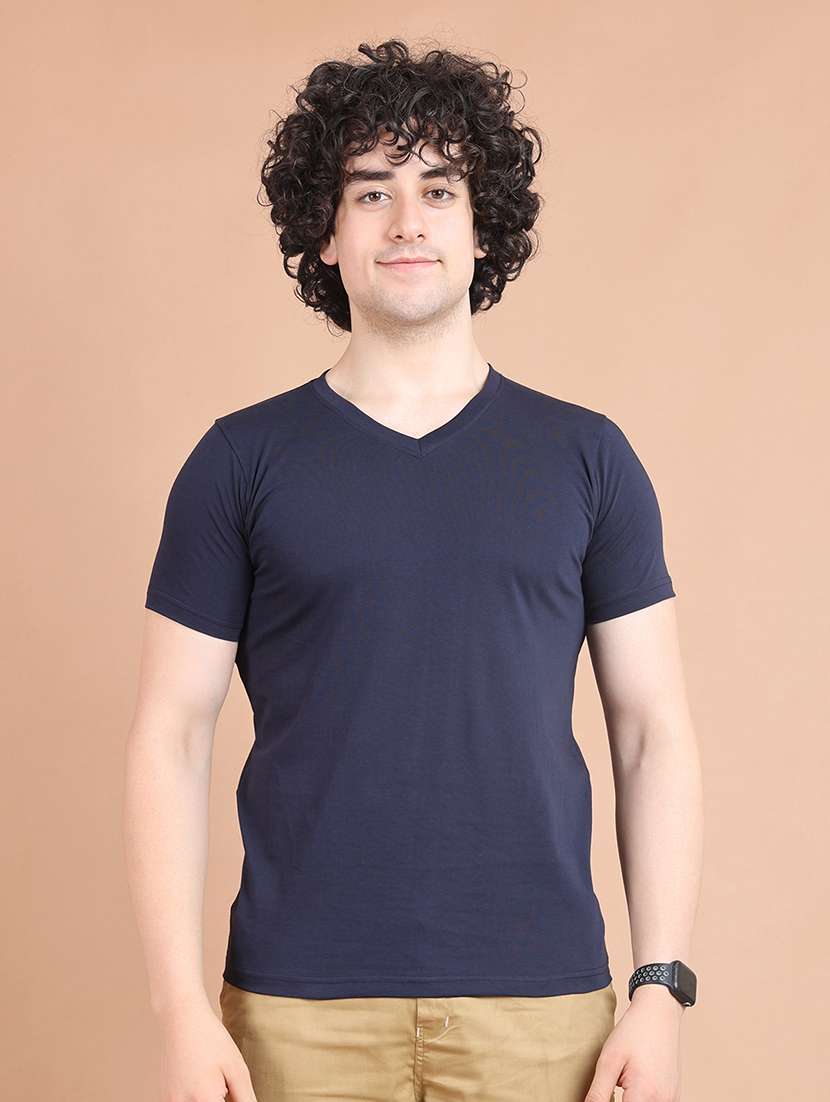 men short sleeves plain t-shirt