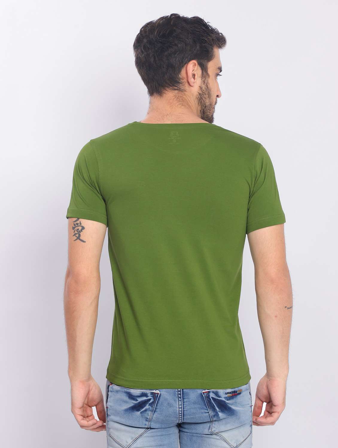 men short sleeves plain t-shirt - 21724839 -  Standard Image - 3