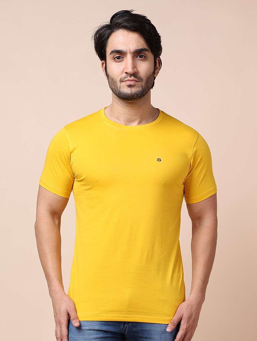 men short sleeves plain t-shirt