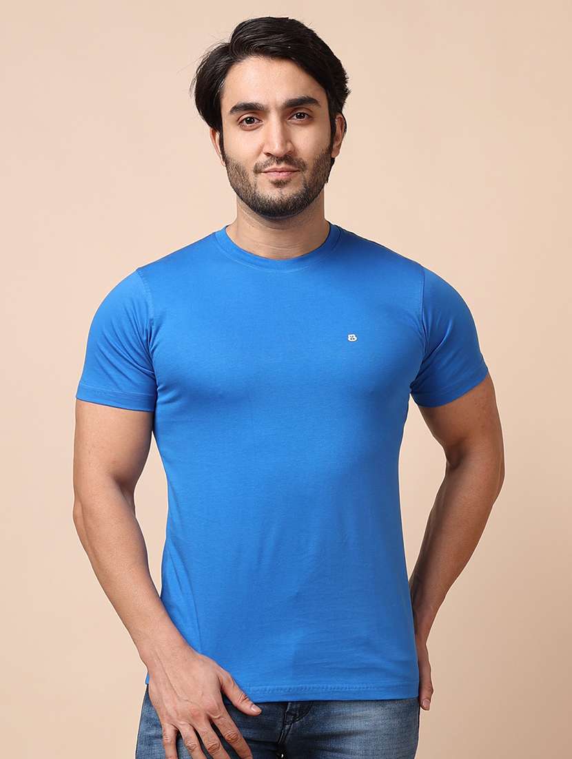 men short sleeves plain t-shirt