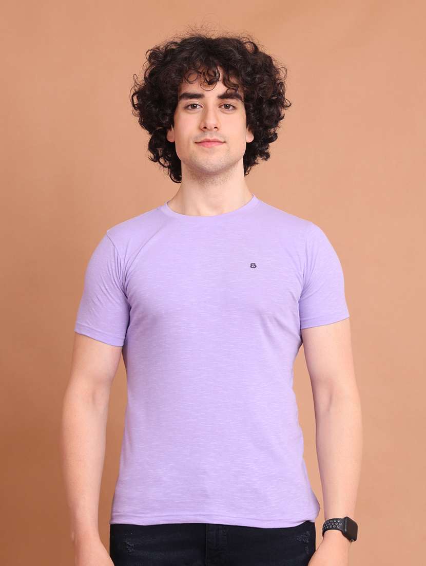 men short sleeves plain t-shirt