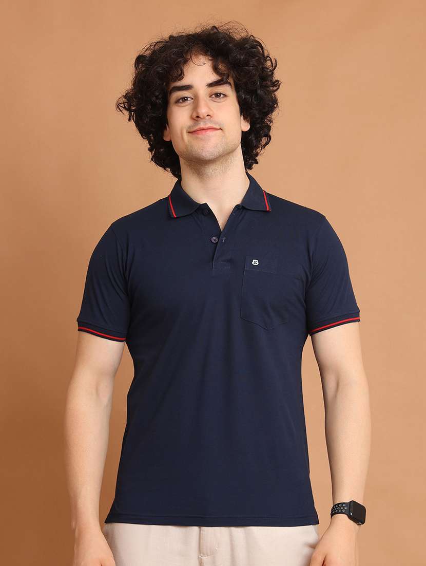 men short sleeves plain polo t-shirt