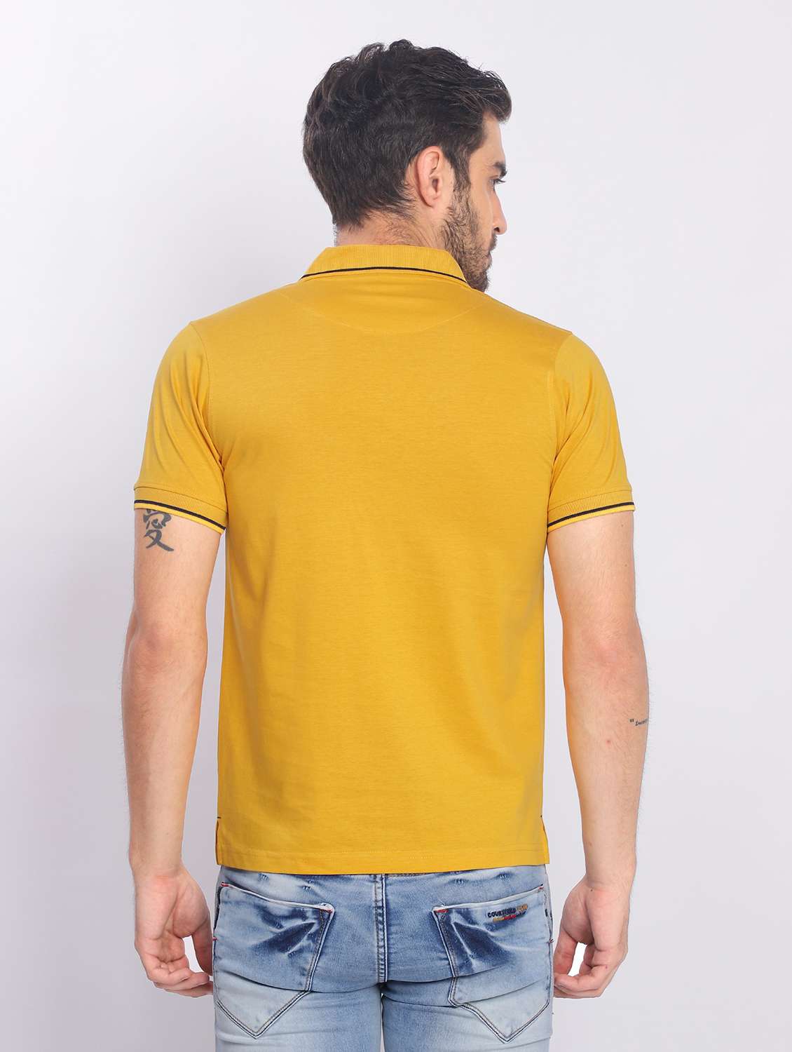 men short sleeves plain polo t-shirt - 21724964 -  Standard Image - 3